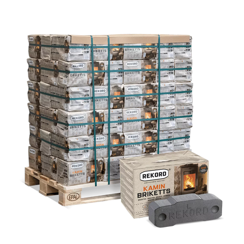Braunkohle-Briketts 90 x 10 kg – REKORD®