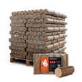 Nestro Hartholz Holzbriketts | Palette 96×10 kg 960 kg – Bild 1