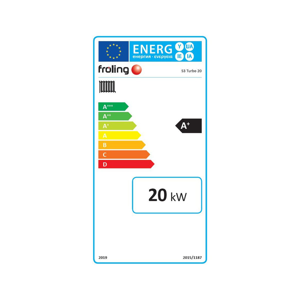 Fröling Scheitholzkessel S3 Turbo 20 kW 11010 mit Regelung S-Tronic plus
