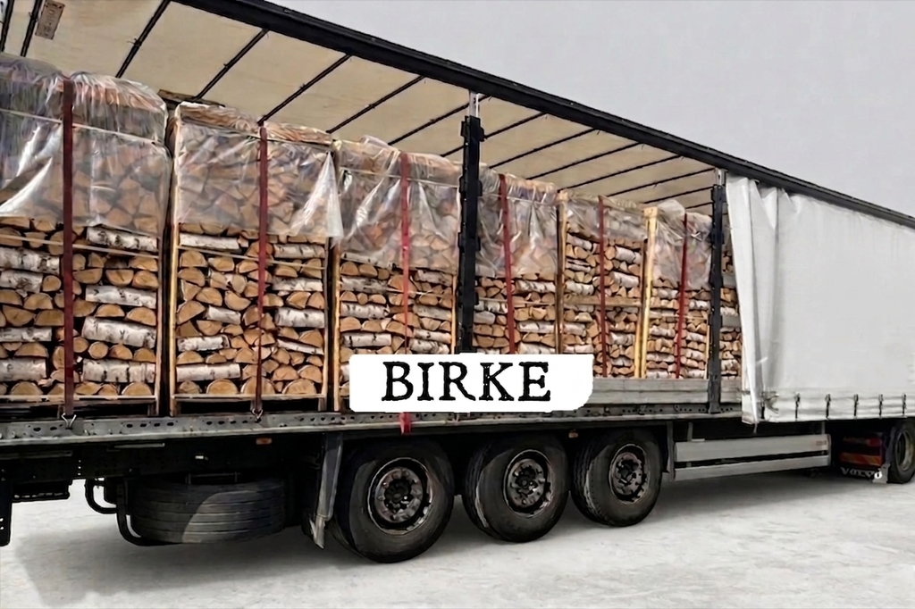 LKW-Ladung Brennholz - Birke - 30/33 cm - kammergetrocknet - 1,8 RM Paletten – Bild 2