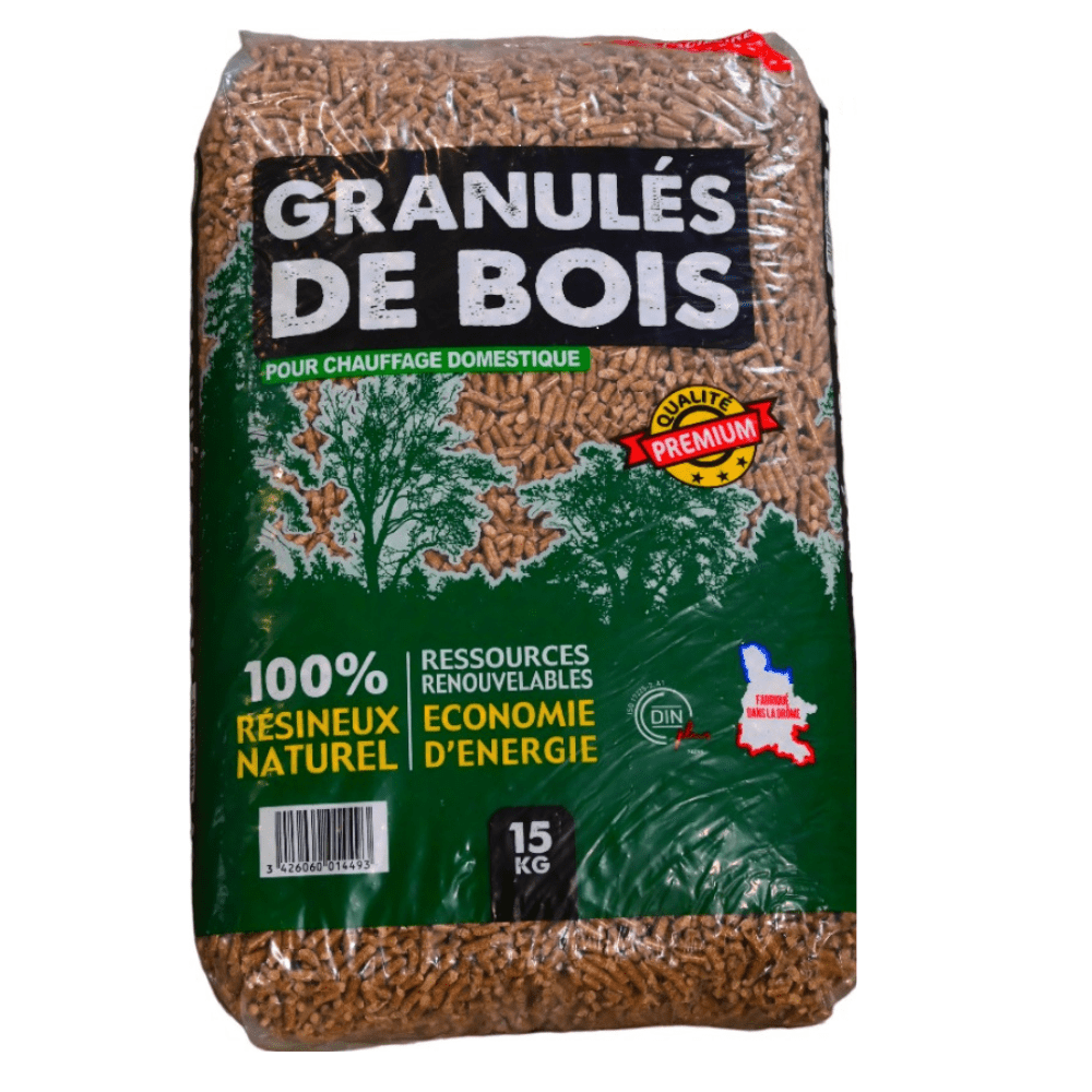 Holzpellet-Palette 66 Säcke ECOBOIS Premium-Pellets