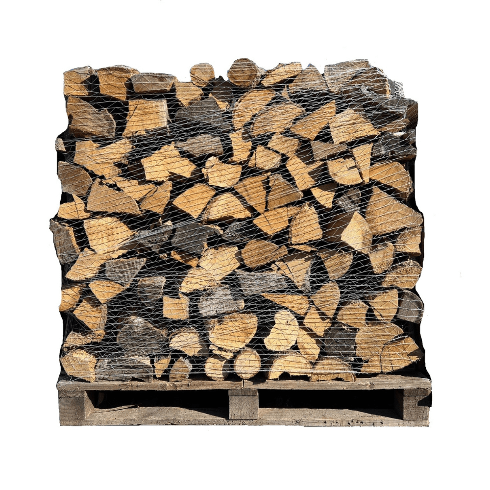 Brennholz aus Weißeiche 50 cm trocken auf Palette