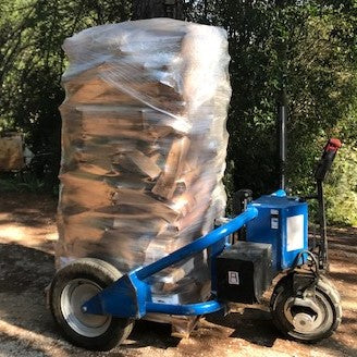 Brennholz 50 cm auf Palette, garantiert trockenes Hartholz