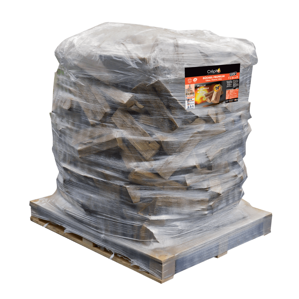 Premium Brennholz 40 cm trocken gedämpft Palette 1,3 m3