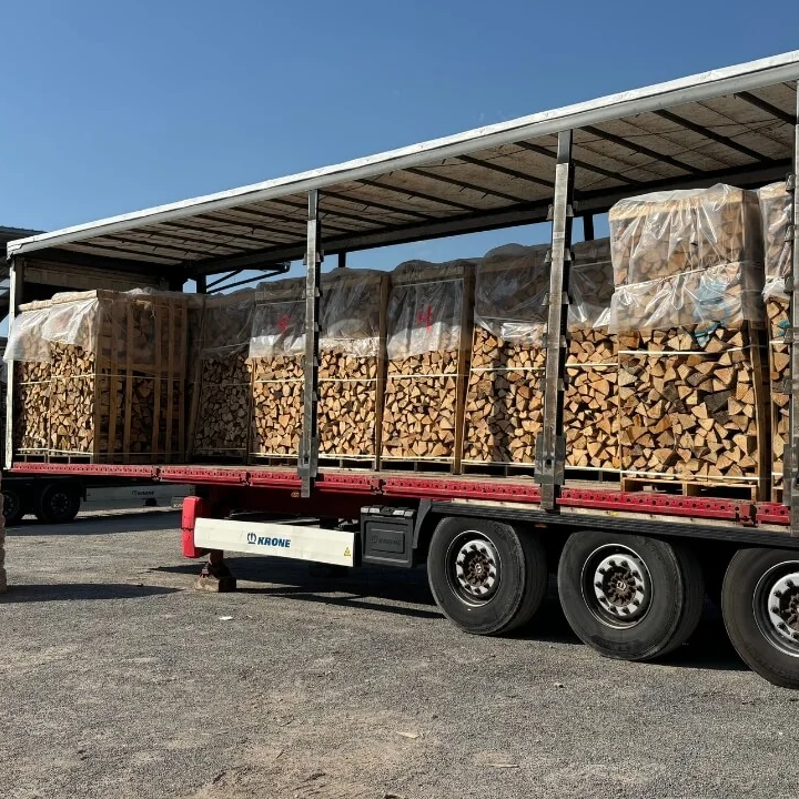 Volle LKW-Ladung Eichenbrennholz (48 Ster) – 25 cm Scheite – H1 G1 Qualität