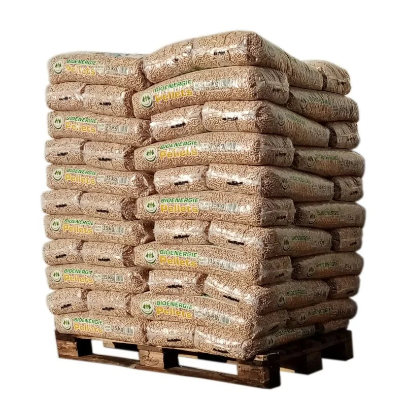 BIOENERGIE-PELLETS – PALETTE MIT 66 SÄCKEN à 15 KG – Bild 1